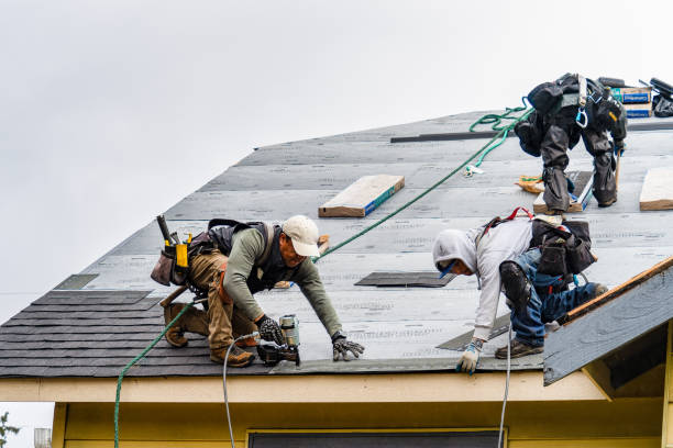 Professional Metal Roofing technician working in Bayonne, NJ